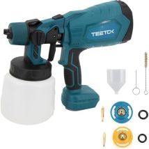 Pulvérisateur fusil de pulvérisation de peinture à batterie, Pulvérisateur de clôture de jardin, Compatible avec la batterie Makita, avec seau de