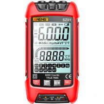 Lifcausal - SZ01 Multimètre numérique intelligent 6000 points Gamme automatique True rms ncv Compteur universel Testeur multifonctionnel portable