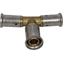 Té réduit laiton multicouche à sertir th ou be Ø16x2.0-20x2.0-16x2.0