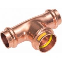 Té cuivre réduit à sertir GAZ Femelle Ø16-14-16