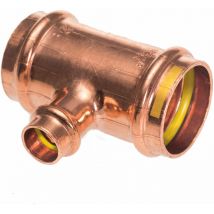 Té cuivre réduit à sertir gaz Femelle Ø35-28-35