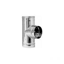 T d’acier à 90° pour conduits de fumée