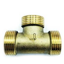 Ravani Messing-T-Stück 1" männlich/weiblich/weiblich – 1" – +100 °C – 1,0 MPa