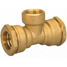 Guareski - Té laiton compression acs Femelle 2' PE63