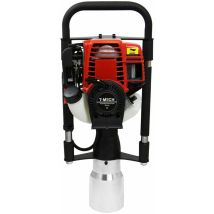 Enfonce Pieux pour Panneaux, Poteaux et Piquets de Clôture, Pilon à Poteau Moteur Essence à 4 Temps de 1.0KW - 37.7CC, Accessoire de 120mm - T-mech