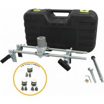 Monster Shop - Mortaiseuse Acier pour Serrure Porte 30 - 85mm Epaisseur - - Guides et Butées Réglables - Idéal pour Serruriers Menuisiers Verrou
