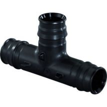 Te q&e ppsu 50X50X50 avec filetage mâle/femelle conforme à en 10226-1 pour montage sur tuyaux en polyéthylène réticulé pex noir