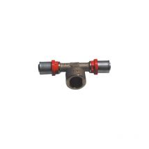 Tiemme - T-Pressverschraubung mit Innengewinde für mehrschichtige 1 x 63