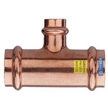 T ridotto fff in rame a pressare acqua/gas Misura: Diam. 35 x 18 x 35