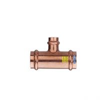 T ridotto fff in rame a pressare acqua/gas Diam. 22 x 18 x 22 Frabo