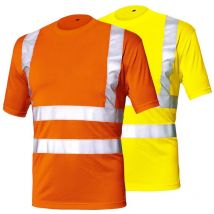 Issaline - Maglietta da lavoro alta visibilità Industrial Starter T-Shirt Basic av 08183 - s - Arancione