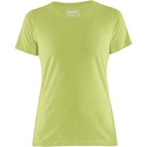 T-shirt de travail manches courtes femme 3334 - Vert citron XXXL