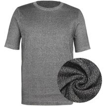 T-shirt de protection de niveau 5, résistant aux coupures, anti-coupures, manches courtes, col rond, haut de sécurité (XL)