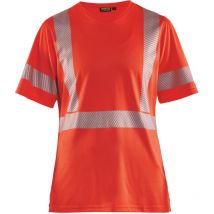 T-shirt de travail haute visibilité anti-UV femme 3336 - Rouge fluo s