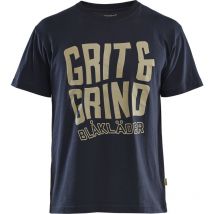 T-shirt de travail manches courtes Grit & Grind - Marine 4XL