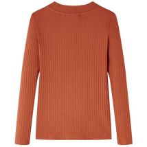 T-shirt enfants à manches longues cognac 128