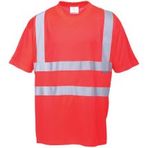T-Shirt Hi-Vis couleur : Rouge taille m Portwest