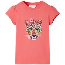 T-shirt pour enfants corail 92 vidaXL887313