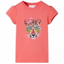 T-shirt pour enfants corail 140 Vidaxl 596939