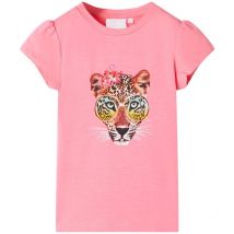 T-shirt pour enfants rose néon 104 Vidaxl 798035