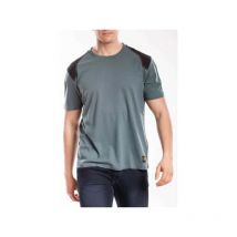 T-Shirt Col Rond - Manches Courtes - Coupe Confort - Gris - 100% Coton - Taille l