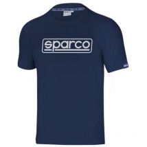 T-shirt en coton Sparco Frame a' manches courtes taille m en bleu marine avec col et entrejambe inte'rieur avec personnalisation Sparco Blu marine m