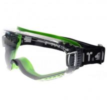 Gafas de visión total t-spex 8114 en 166 en 170 marco negro/verde. vidrio de transporte