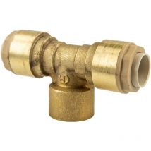 Itap - fit Messing-Steckverbinder T-Stück für Cu-Rohr ø 18 mm x 3/4 ig - dvgw