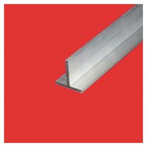 Commentfer - Profile alu en t 25x25 Epaisseur en mm - 2 mm, Longueur en metre - 4 metres, Sections en mm - 25 x 25 mm