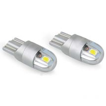 T10 Led Feu de Position Veilleuses, 12v 6000K Blanc Led Clignotant Pour Ampoule Plaque Feux de Gabarit Voiture Moto