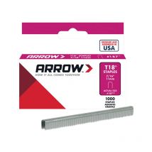 Arrow - A187 T18 Staples 11mm (7/16in) (Box 1000) ARRT18716S