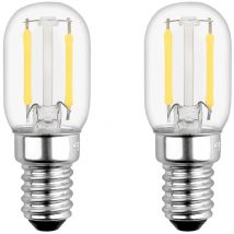Tinor - T22 led Bulb, E14 2W led Bulb Equivalent 15W E14 Incandescent, Warm White 2700K, Small led for Fridge/Salt Lamp/Children's Night Light, Pack