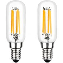 T25 E14 Ampoule led 4W Blanc Froid 6000K, Vintage Réfrigérateur Edison Tube Lampe 220V Filament, 2 Pack