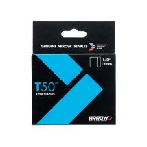 Arrow - T50 Staples 12mm (1/2in) Box 1250 ARRT5012S