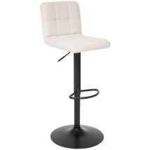 Atmosphera Créateur D'intérieur - Lot de 2 tabourets de bar Delek beige 104x52x45cm
