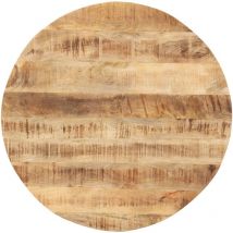 Tab rond en bois de mangue en bois disponible en différentes tailles Taille : 70 cm 15-16 mm