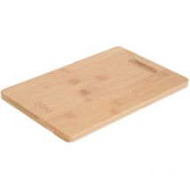 Oryx - Planche à découper de cuisine en bois de bambou avec poignée 30 x 20 cm.