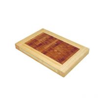 Dm Creation Naturellement - Tabla de cortar de bambú bicolor para mesa 46x31cm - 00038 - dm creation -