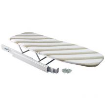 Tabla de planchar plegable y extraíble para mueble iron, acero, pintado blanco - Emuca