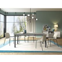 Caesaroo - Table extensible 121 x 81 cm béton - Maiorca