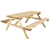 Table de pique-nique en bois Romane