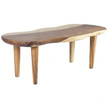 Moycor - Table Basse Bois Marron 130x50x45cm - Décoration d'Autrefois