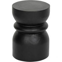 Table d appoint totem Jafar bois noir D28cm Atmosphera Créateur D'intérieur