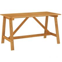 Table à manger de jardin 140x70x73,5 cm Bois d'acacia massif Vidaxl