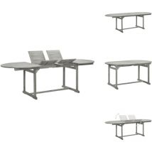 Table à dîner de jardin (160-240)x100x75cm Bois d'acacia massif - Table De Jardin - Table Extensible - Acacia Massif - Mobilier De Jardin - Table