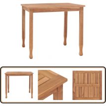 Table à dîner de jardin 85x85x75 cm Bois de teck massif - Table De Jardin - Table En Bois - Mobilier De Jardin - Teck - Table à Manger Extérieur