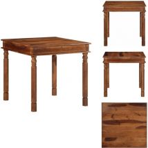 Table à manger 80x80x77 cm bois d'acacia solide - Table à Manger - Tables à Manger - Table De Salle à Manger - Table De Cuisine