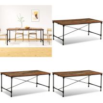 Vidaxl - Table à manger Bois de récupération massif 180 cm - Table à Manger Industrielle - Table Repas Bois Recyclé - Table Design Vintage - Table