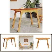 Table à manger de jardin 110x56x75 cm bois massif d'acacia - Table à Manger Extérieur - Table Jardin Acacia - Mobilier De Jardin Rustique - Table