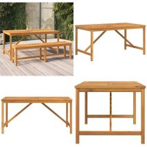 Vidaxl - Table à manger de jardin 150x90x74 cm bois d'acacia solide - Table De Jardin - Table Acacia - Mobilier De Jardin - Table à Manger Extérieur